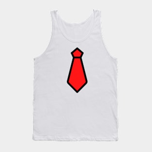 Red Tie T Tank Top